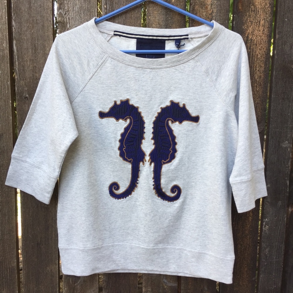 Sperry Top-Sider Seahorse Embroidery Sweatshirt